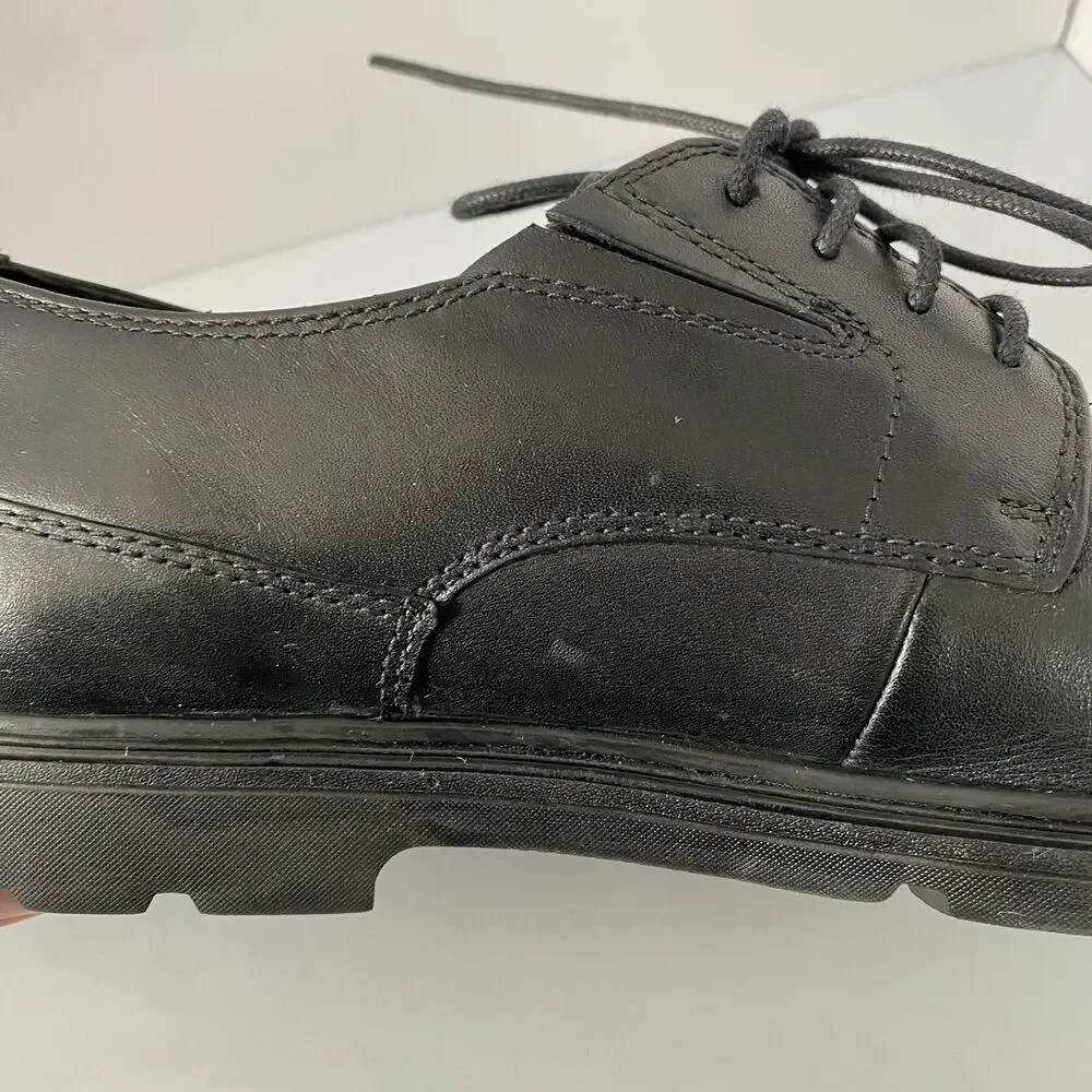 Mens Bostonian Black Leather Waterproof Shoes Size 9.5 Office Work Lightweight‎